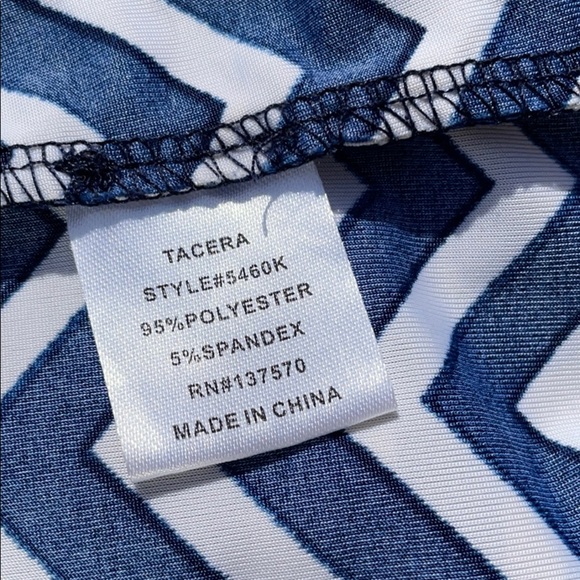 Chevron dress with front zipper - Picture 6 of 8